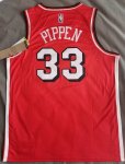 NBA 33 Pippen Chicago Bulls 21-22 city Maillot Rouge